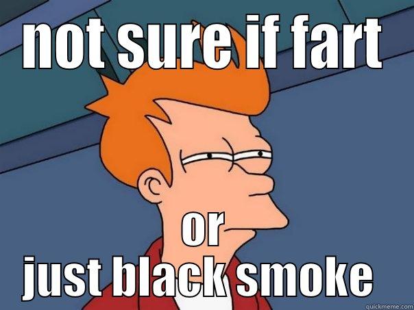 NOT SURE IF FART OR JUST BLACK SMOKE  Futurama Fry