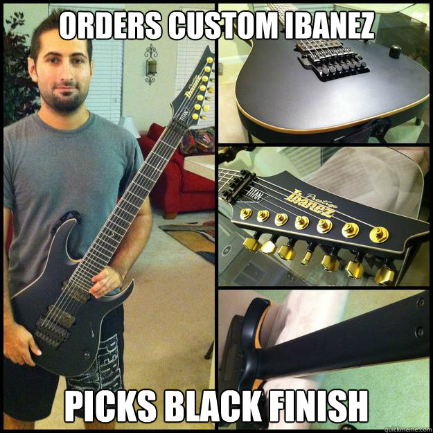 Orders custom ibanez picks black finish - Orders custom ibanez picks black finish  Misc