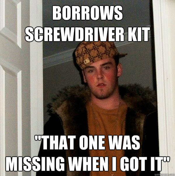 borrows screwdriver kit 