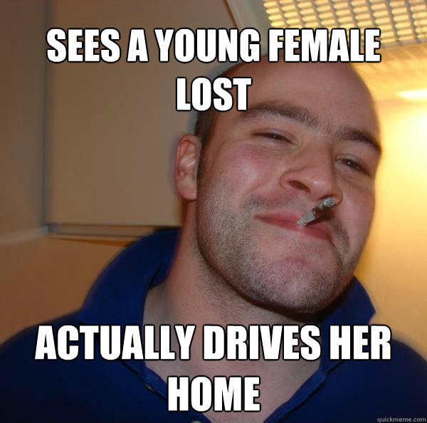 Sees a young female lost actually drives her home - Sees a young female lost actually drives her home  Misc