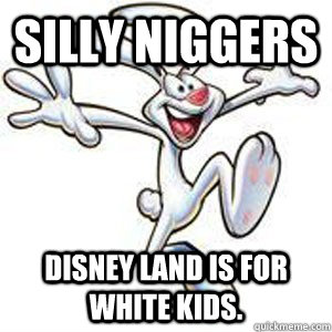 Silly Niggers Disney land is for white kids.  