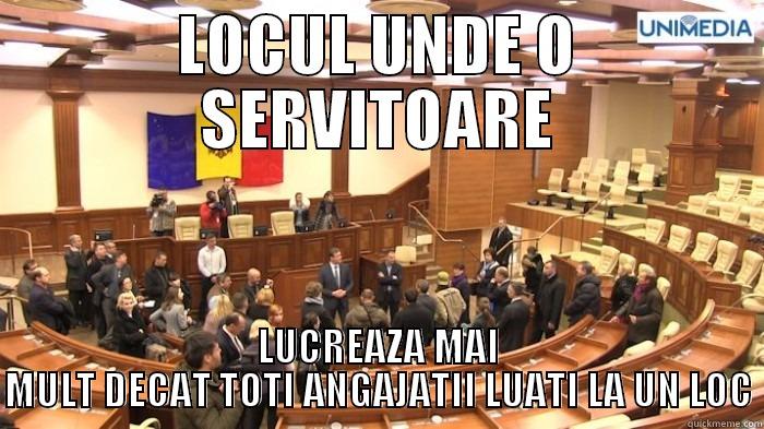 locul lenii - LOCUL UNDE O SERVITOARE LUCREAZA MAI MULT DECAT TOTI ANGAJATII LUATI LA UN LOC Misc