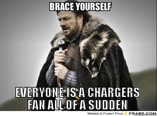  EVERYONE IS A CHARGERS FAN ALL OF A SUDDEN Misc