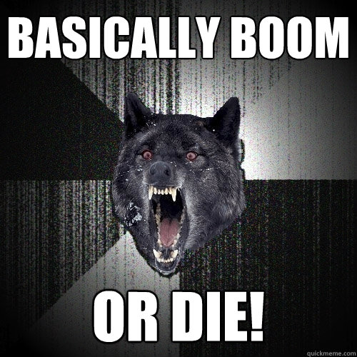 BASICALLY BOOM OR DIE!  Insanity Wolf