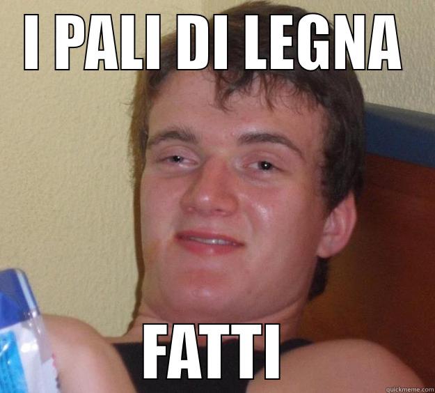 I PALI DI LEGNA FATTI 10 Guy