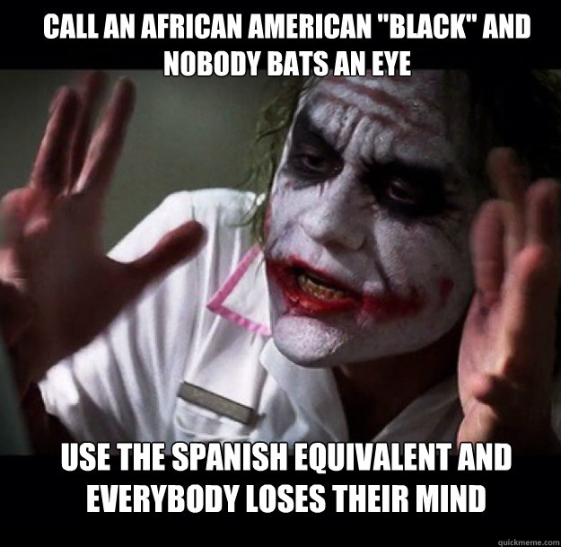 Call an african american 