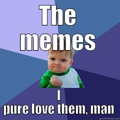 THE MEMES I PURE LOVE THEM, MAN Success Kid