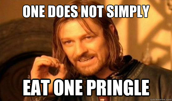 One Does Not Simply Eat one pringle  Boromir