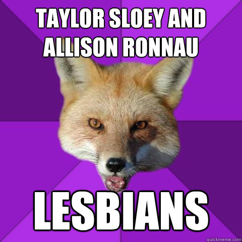 Taylor Sloey and Allison Ronnau Lesbians  Forensics Fox