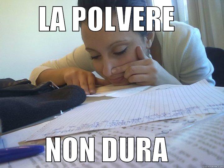 LA POLVERE  NON DURA  Misc