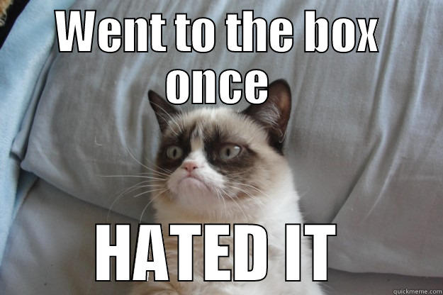 Roller derby grumpy cat - WENT TO THE BOX ONCE HATED IT Grumpy Cat