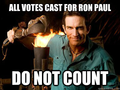 All votes cast for Ron Paul do not count - All votes cast for Ron Paul do not count  Probst