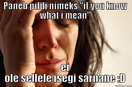 PANEB PILDI NIMEKS 