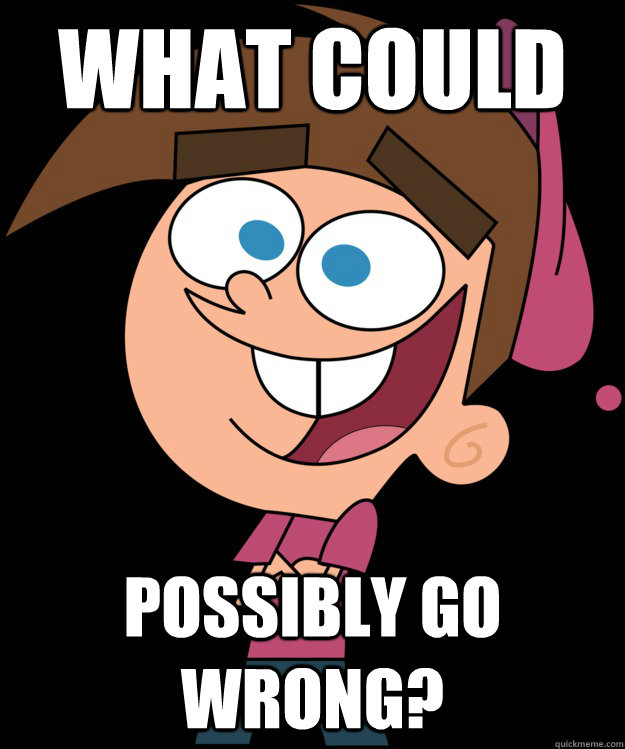 What Could Possibly Go Wrong Timmy Quickmeme