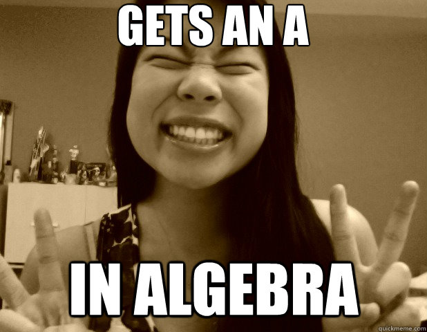 Gets an A in Algebra - Gets an A in Algebra  Fake Asian