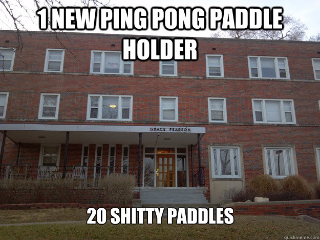 20 Shitty PAddles 1 New Ping Pong Paddle Holder  