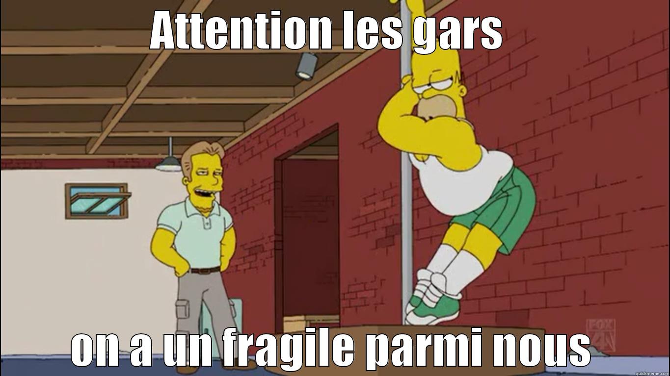 dkj dzalkzd  - ATTENTION LES GARS  ON A UN FRAGILE PARMI NOUS Misc