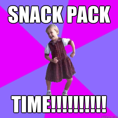 SNACK PACK TIME!!!!!!!!!! - SNACK PACK TIME!!!!!!!!!!  Socially awesome kindergartener