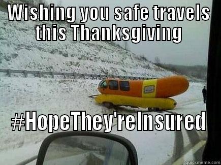 WISHING YOU SAFE TRAVELS THIS THANKSGIVING #HOPETHEY'REINSURED Misc