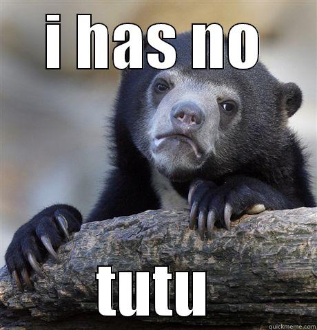 I HAS NO TUTU Confession Bear