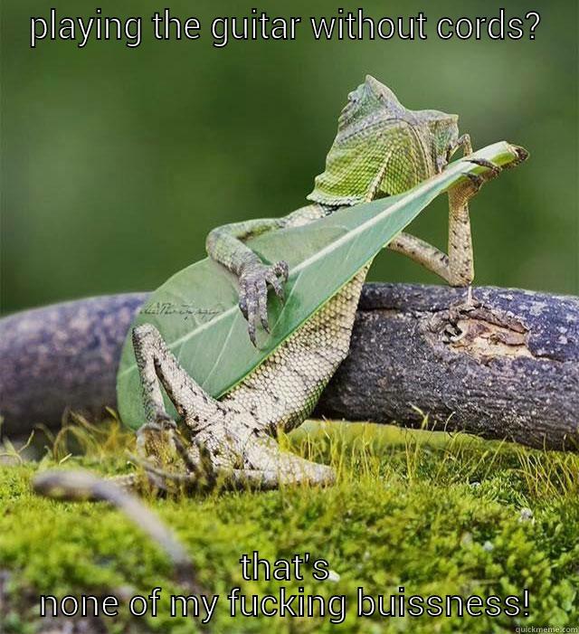 PLAYING THE GUITAR WITHOUT CORDS? THAT'S NONE OF MY FUCKING BUISSNESS! Misc