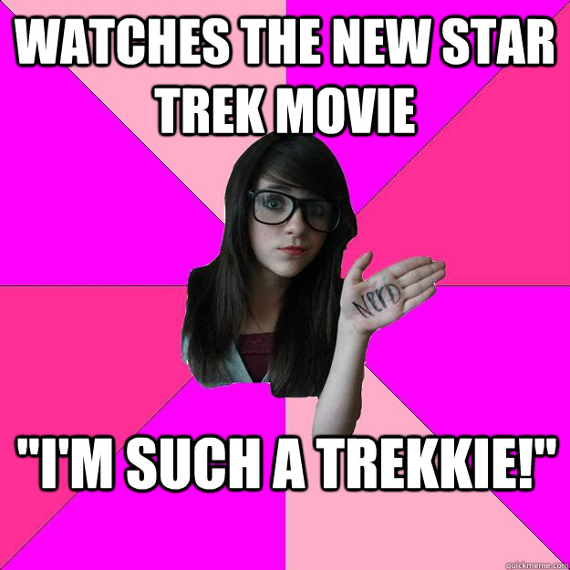 Watches the new star trek Movie 