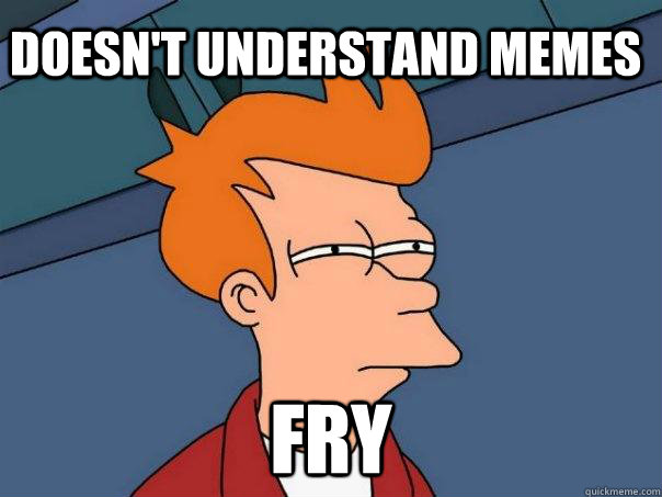 Doesn't understand memes Fry  Futurama Fry