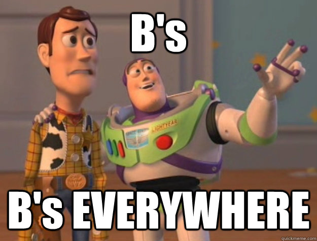 B's B's EVERYWHERE  Buzz Lightyear