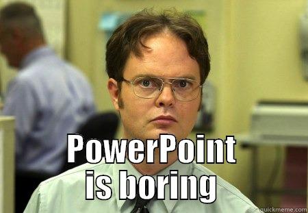 PowerPoint Dwight 2 -  POWERPOINT IS BORING Schrute
