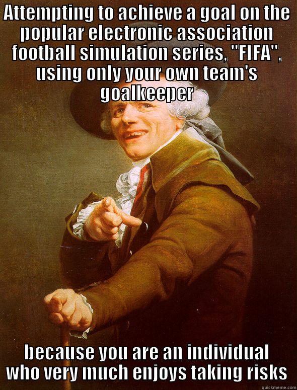 Joseph Ducreux - ATTEMPTING TO ACHIEVE A GOAL ON THE POPULAR ELECTRONIC ASSOCIATION FOOTBALL SIMULATION SERIES, 