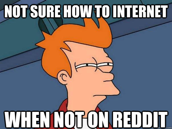 not sure how to internet when not on reddit - not sure how to internet when not on reddit  Futurama Fry