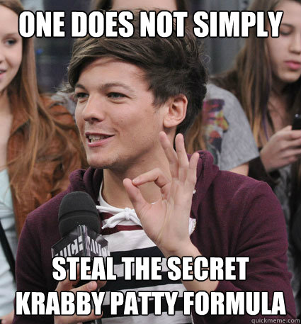 One does not simply steal the secret krabby patty formula - One does not simply steal the secret krabby patty formula  one does not simply crabby patty