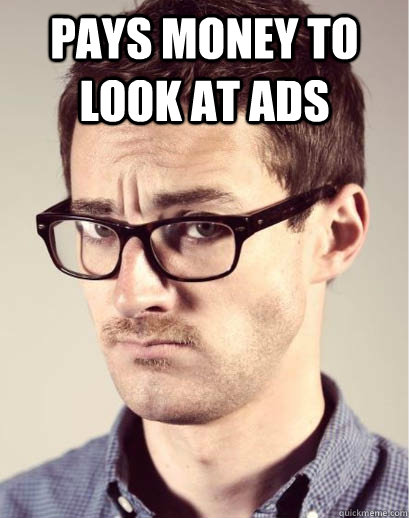 pays money to look at ads  - pays money to look at ads   Junior Art Director