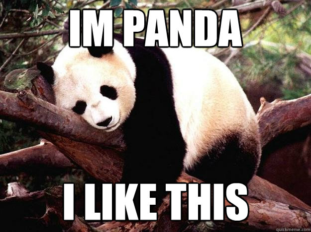 IM PANDA I LIKE THIS  Procrastination Panda