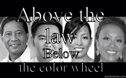 ABOVE THE LAW BELOW THE COLOR WHEEL Misc