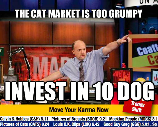 The cat market is too grumpy invest in 10 dog - The cat market is too grumpy invest in 10 dog  Mad Karma with Jim Cramer