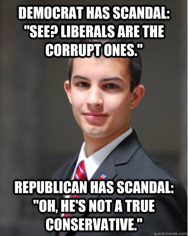 Democrat has scandal: 