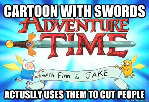 cartoon with swords actuslly uses them to cut people - cartoon with swords actuslly uses them to cut people  Misc