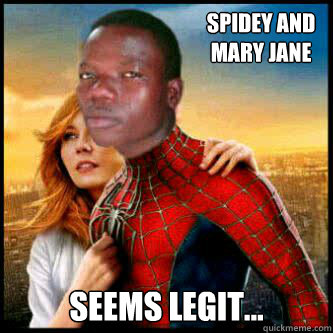 SPIDEY AND MARY JANE SEEMS LEGIT...  