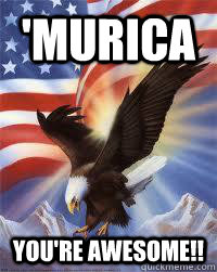 'Murica YOU'RE AWESOME!!  MURICA