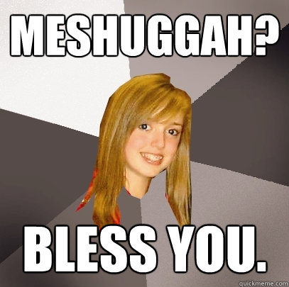 Meshuggah? Bless you.  Musically Oblivious 8th Grader