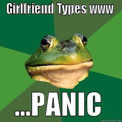 GIRLFRIEND TYPES WWW ...PANIC Foul Bachelor Frog