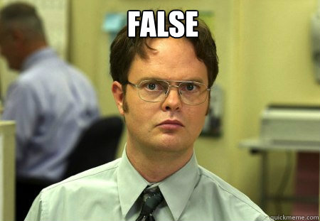 FALSE  Schrute