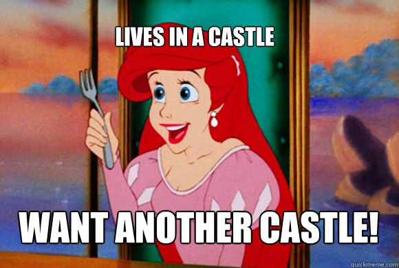 lives in a castle want another castle! - lives in a castle want another castle!  Disney Logic