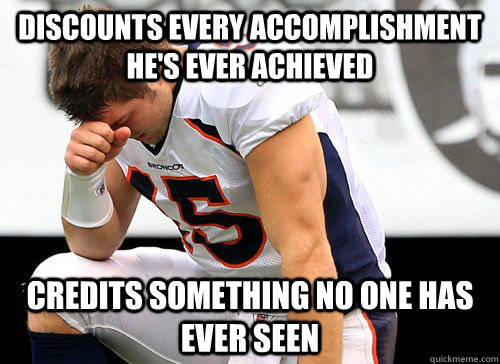 Discounts every accomplishment he's ever achieved credits something no one has ever seen - Discounts every accomplishment he's ever achieved credits something no one has ever seen  Misc