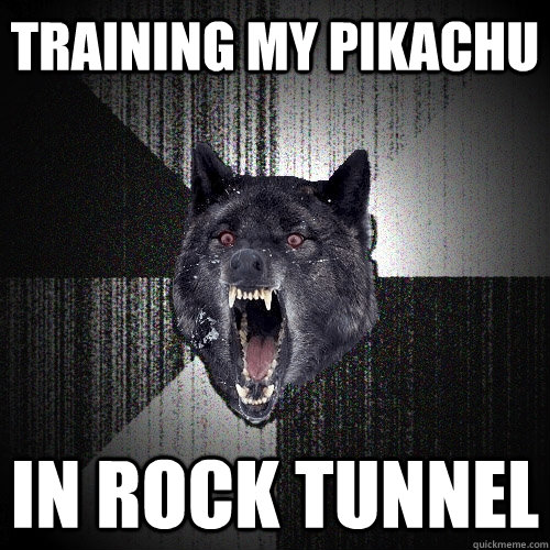 Training my Pikachu In Rock Tunnel  Insanity Wolf