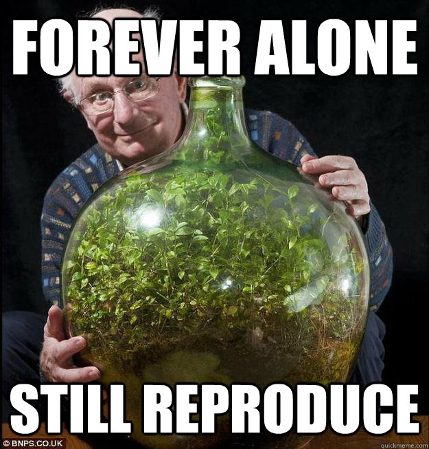 forever alone still reproduce  Forever Alone Ecosystem