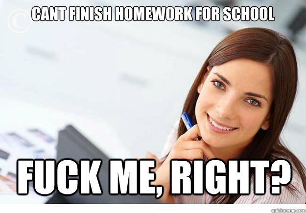 Cant Finish homework for school Fuck me, Right? - Cant Finish homework for school Fuck me, Right?  Hot Girl At Work