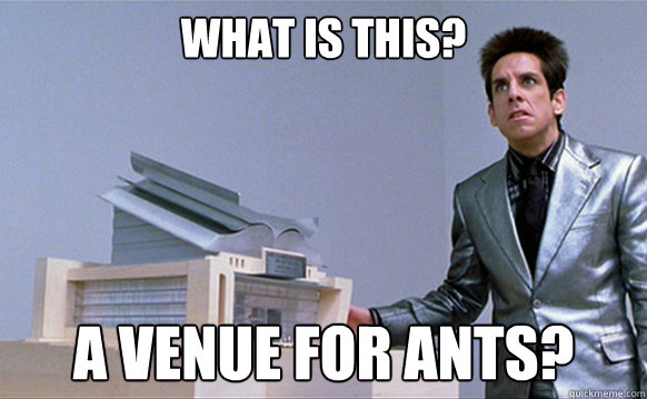 What is this? A venue for ants?  A center for ants