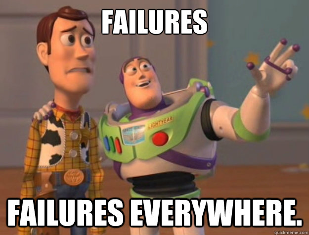 Failures Failures everywhere. - Failures Failures everywhere.  Toy Story